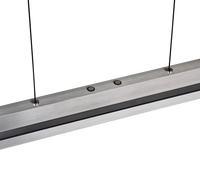 Lampada a sospensione LED, metallo, acciaio, L 95 cm, Emerson