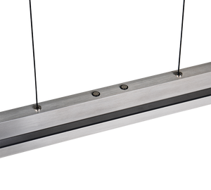 Lampada a sospensione LED, metallo, acciaio, L 95 cm, Emerson