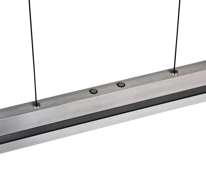 Lampada a sospensione LED, metallo, acciaio, L 95 cm, Emerson