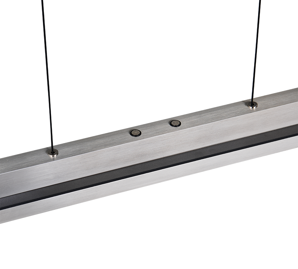 Lampada a sospensione LED, metallo, acciaio, L 95 cm, Emerson