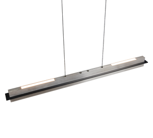 Lampada a sospensione LED, metallo, acciaio, L 95 cm, Emerson