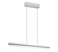 Lampada a sospensione LED, metallo, grigio caldo, L 95 cm, Emerson