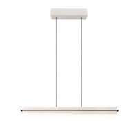 Lampada a sospensione LED, metallo, grigio caldo, L 95 cm, Emerson