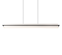 Lampada a sospensione LED, metallo, grigio caldo, L 95 cm, Emerson