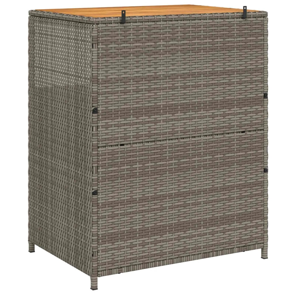 Armadietto Grigio 70 x 50 x 87 cm Poliestere e Rattan Roly 42026913