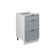 Vicco Mobiletto base per cucina Blu-grigio chiaro 50 cm senza piano di lavoro
