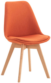 Sedia Pranzo Linares arancione,Tessuto