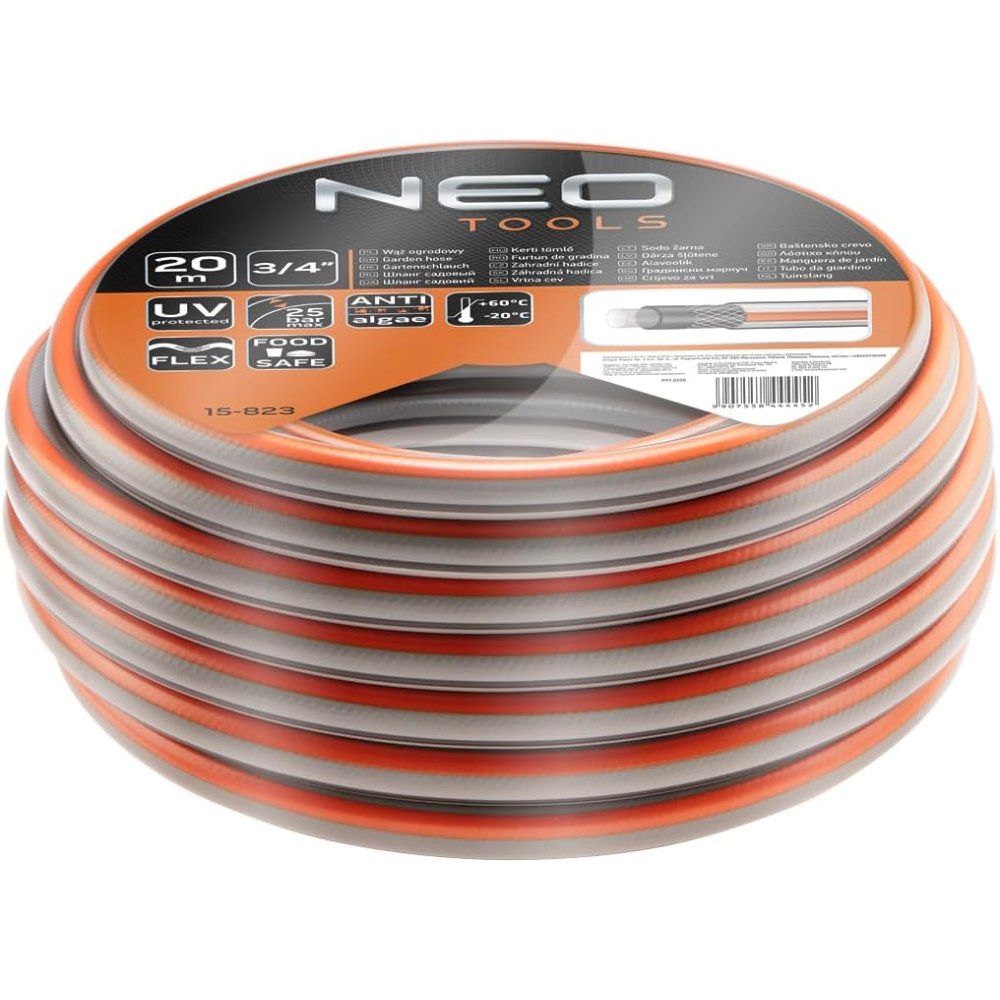 Topex 15-823 tubo da giardino 3 3/4 x 20 m 4-strati neo optima