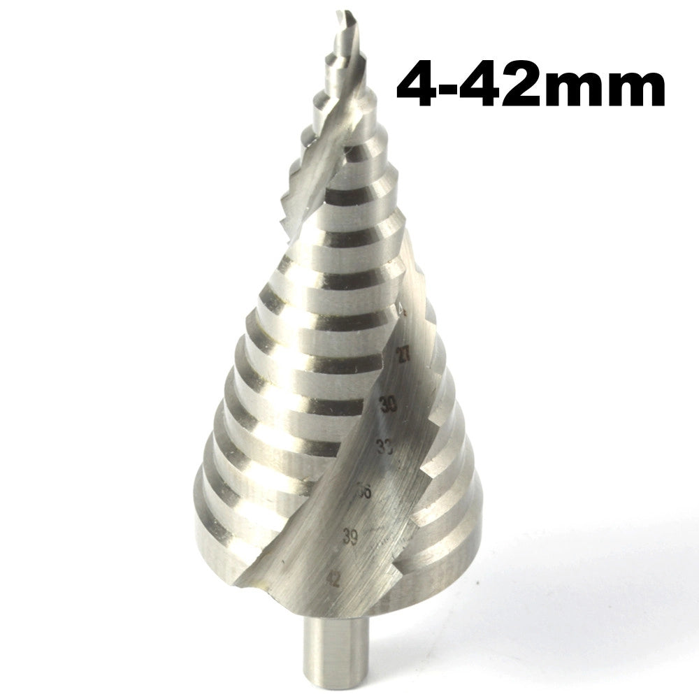 Trade Shop - Fresa A Gradini Scalini Conica Hss 4-42mm Allargafori Punta Per Metallo -