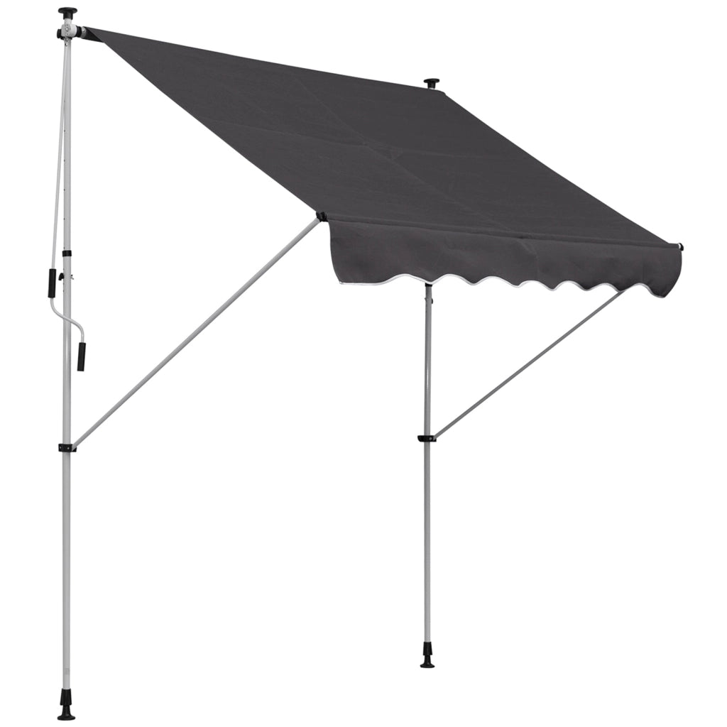 Tenda da Sole Avvolgibile 2x1,5m  Grigia