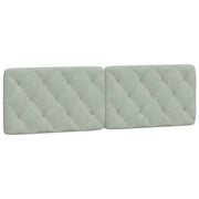Cuscino Testiera Grigio Chiaro 160 cm in Velluto CFW6460718
