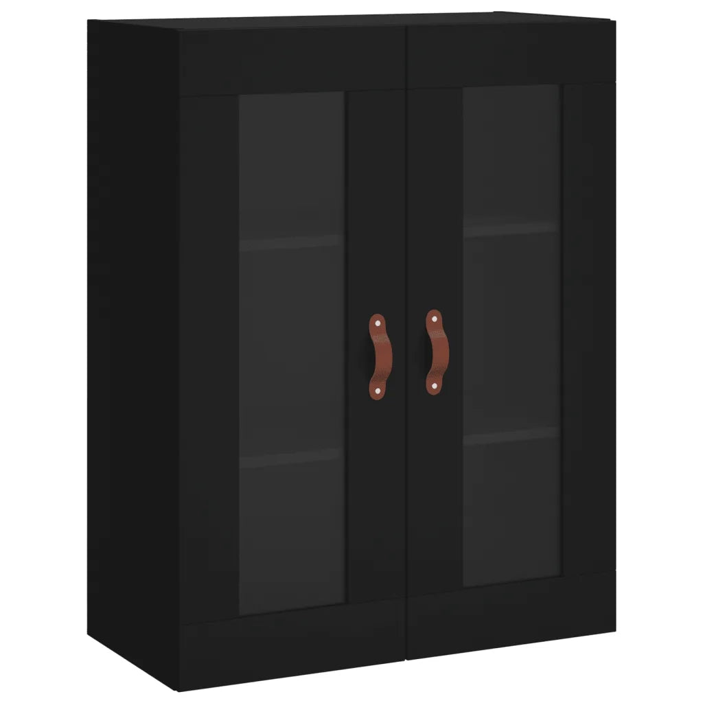 Credenza Nera 69,5x34x180 cm in Legno Multistrato 3198570