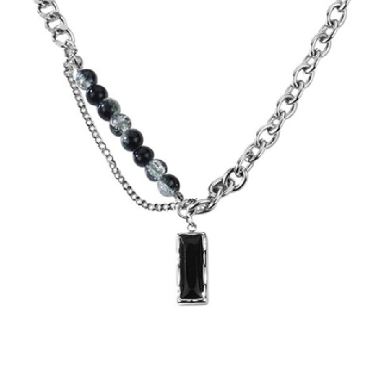 Collana in acciaio al titanio, ciondolo di tendenza per coppie uomo e donna