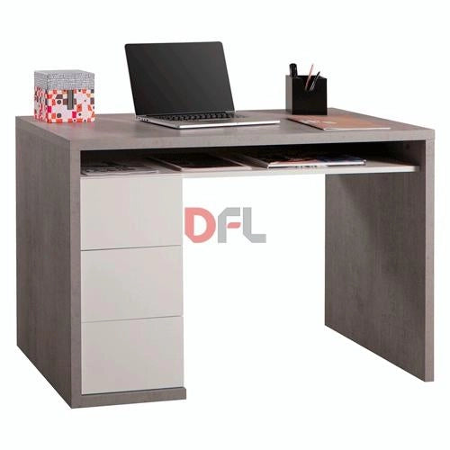 SCRIVANIA LINEA AGRINIO CON 3 CASSETTI LATERALI CM. 110X60X75H
