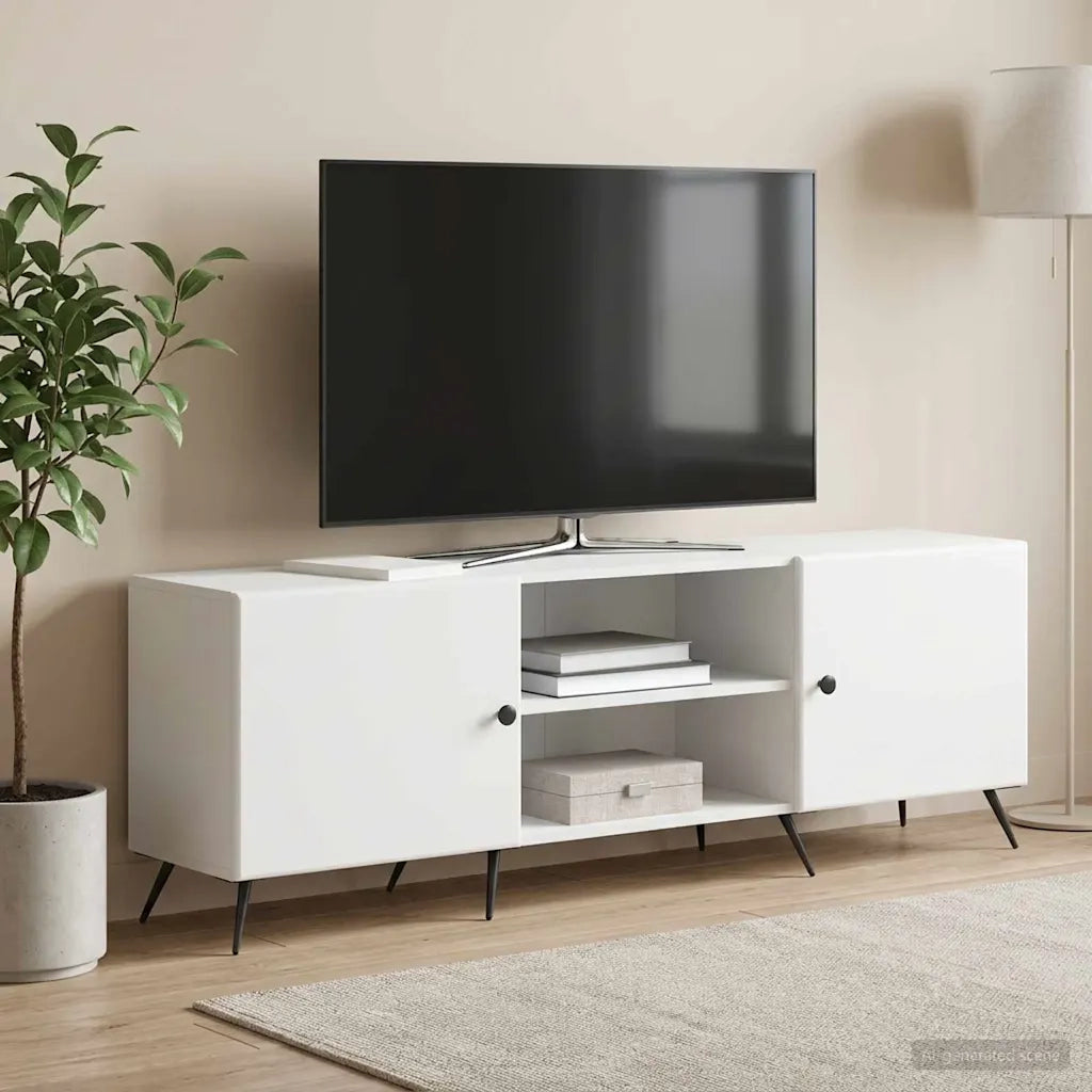 Mobile TV Bianco 150 x 31 x 50 cm Legno ingegnerizzato 895605