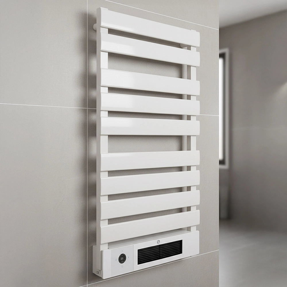 Scaldasalviette elettrico bianco con termoconvettore integrato 500/2000W