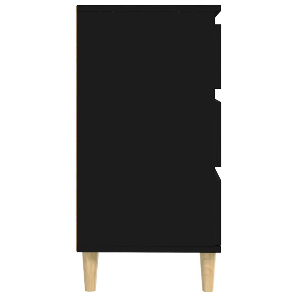 Buffet credenza cassettiera armadio mobile contenitore organizer per cucina soggiorno salotto 60 x 35 x 70 cm legno ingegnerizzato nero 02_0035986