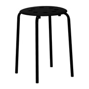 Sgabello impilabile H2008 neroo con gambe in metallo – Leggero, versatile e sempre pronto all'uso