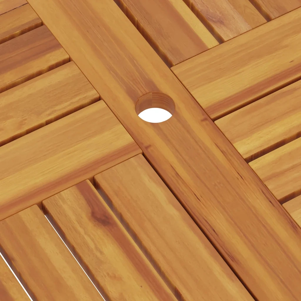 Tavolo da Giardino | Tavolino da esterno Pieghevole 85x85x76cm Legno Massello di Teak