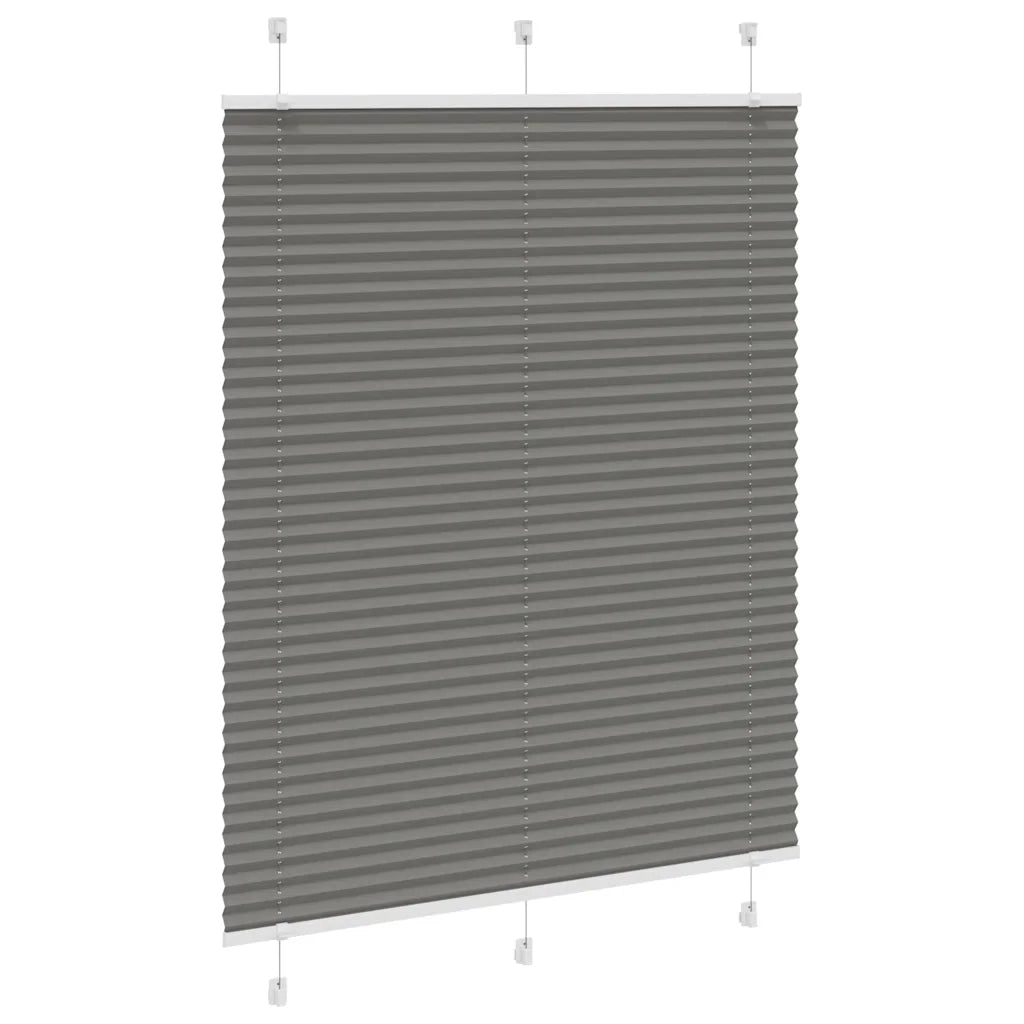 Tenda Plissettata Antracite 105x100cm Larghezza Tessuto 104,4cm