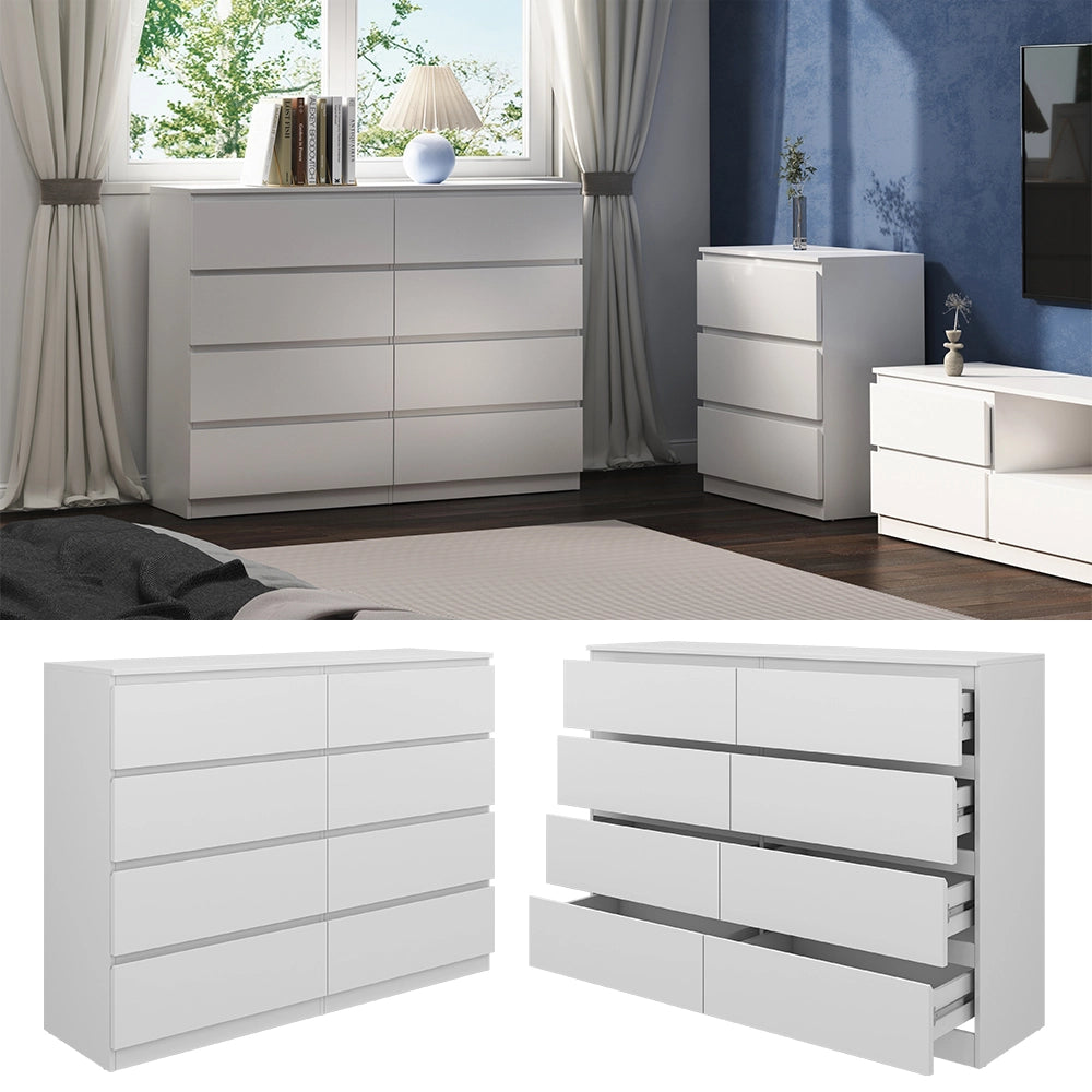 Vicco Cassettiera Bianco 39 x 101.5 cm