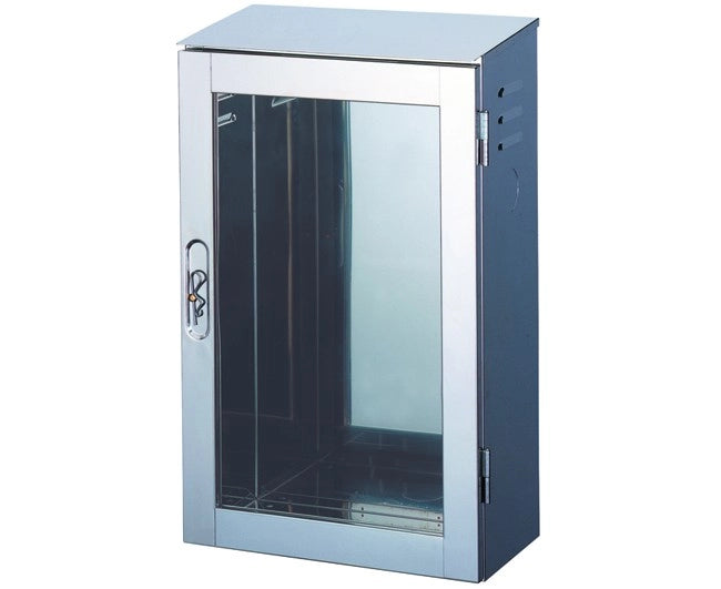 CASSETTA ANTINCENDIO ESTERNA INOX UNI45 MM 370x610x210   R.M. MANFREDI SNC DI MANFREDI