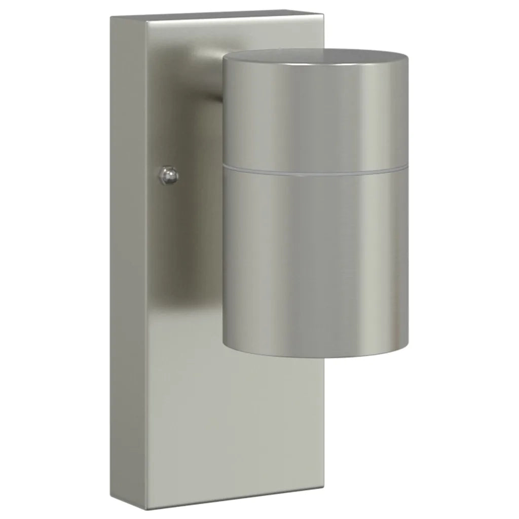 Lampada da Parete Esterna 2 pz Argento 6,5 x 10,5 x 16 cm CFW7786741