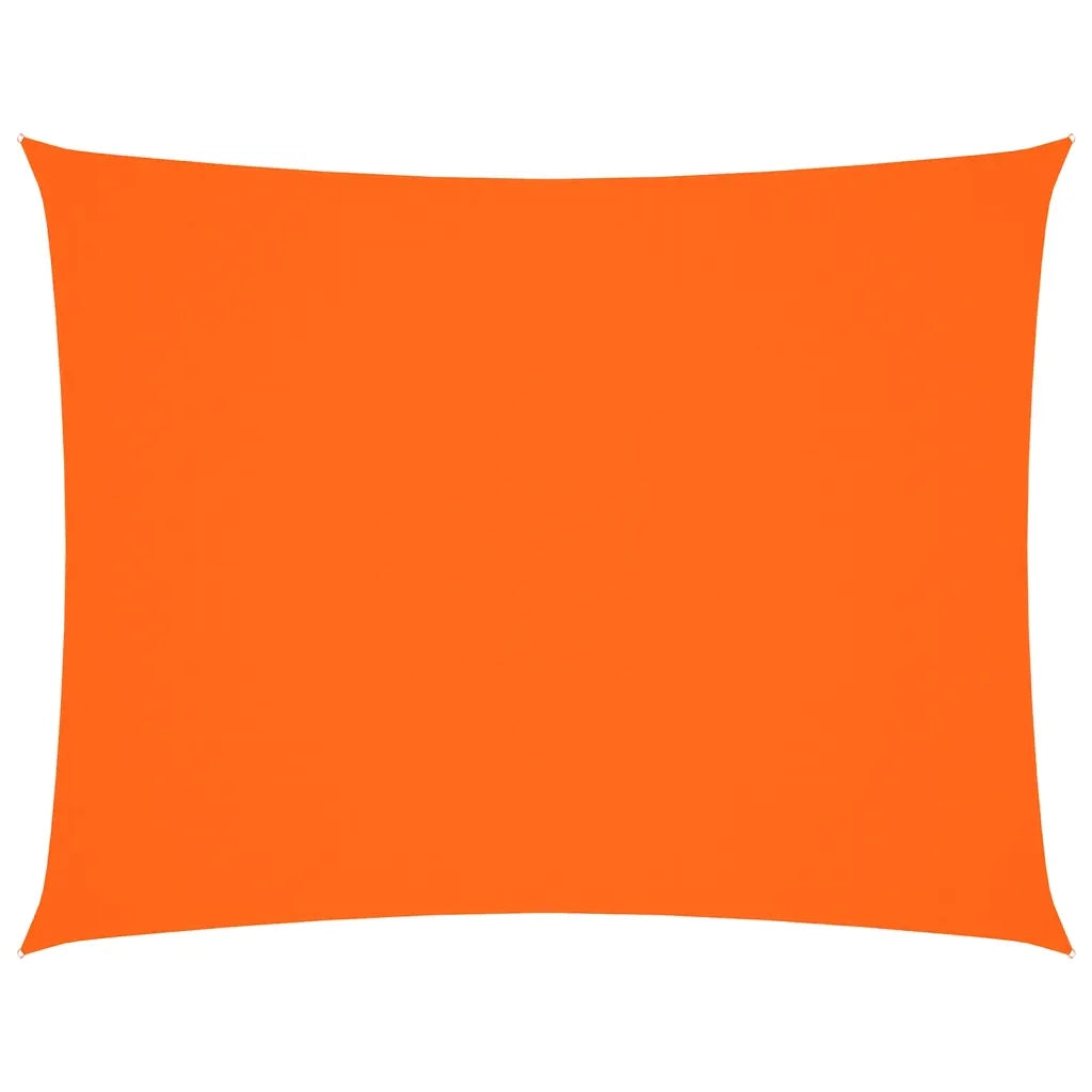 Parasole a Vela Tessuto Oxford Rettangolare 5x7m Arancione 135715