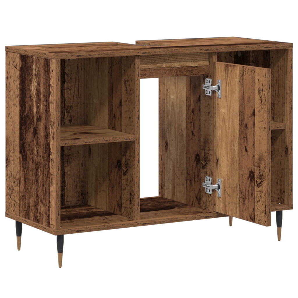 VanitÃ  Rustica per Bagno Legno Vissuto Legno Massello Media