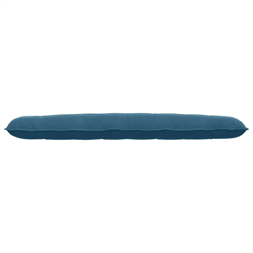Cuscino per Schiena Blu 200 x 50 cm Tessuto in Cords 42014975