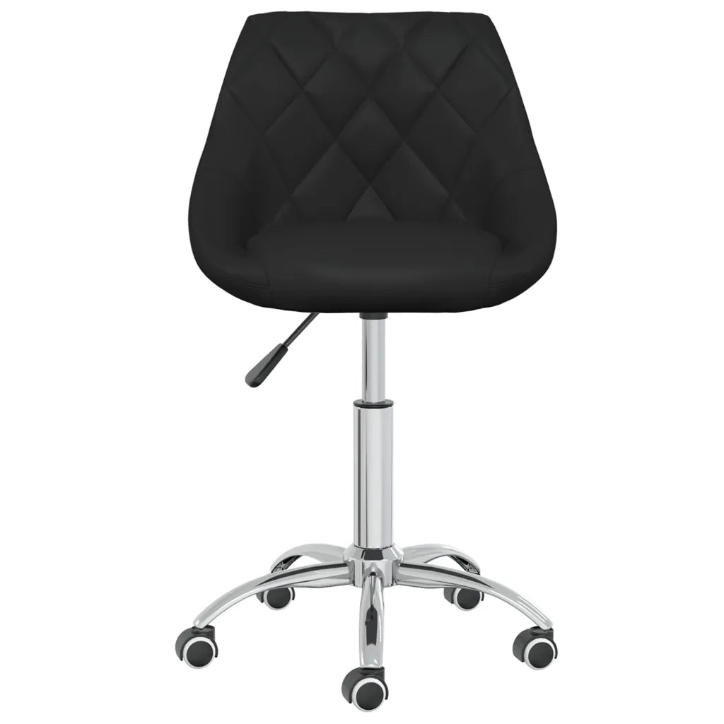 Sedie da Pranzo Girevoli 2 pz Nere in Similpelle cod mxl 57324