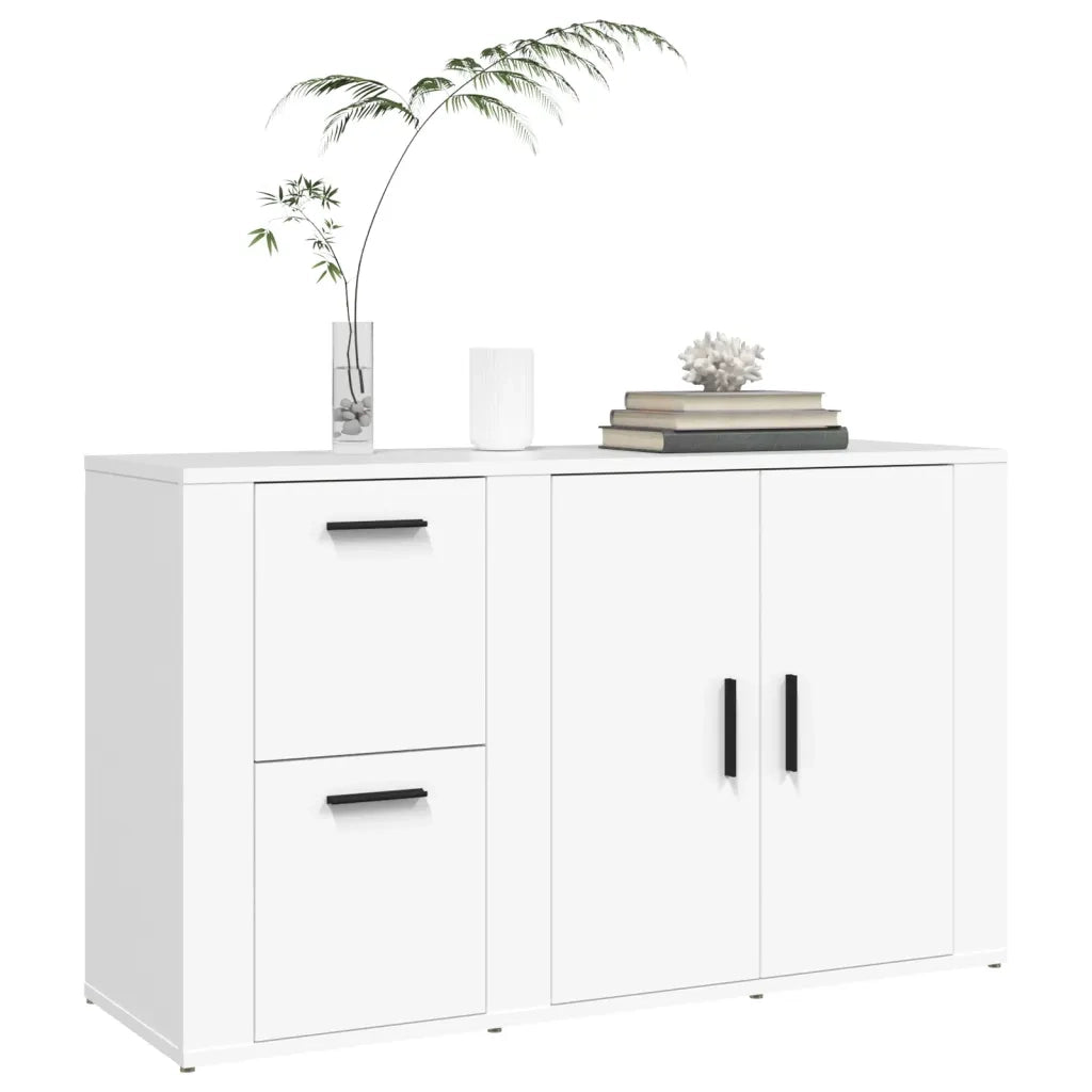 Credenza Bianca 100x33x59,5 cm in Legno Multistrato cod mxl 16298