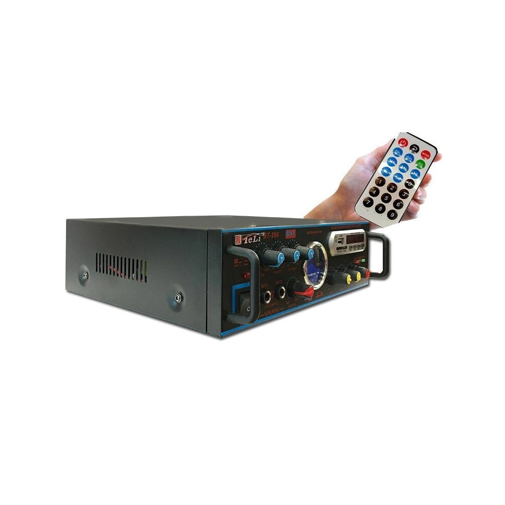 Trade Shop - Amplificatore Audio Karaoke Bluetooth Usb Sd Radio Fm Speaker Telecomando Q-t111 -