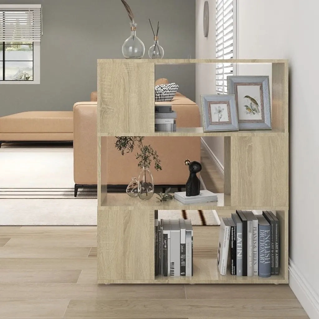 Libreria/Divisorio Rovere Sonoma 80x24x94 cm in Truciolato