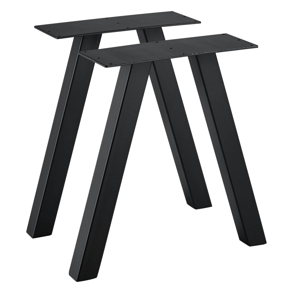 Set di 2 gambe per tavolo in metallo nero 40 cm 03_0003646