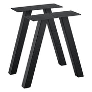 Set di 2 gambe per tavolo in metallo nero 40 cm 03_0003646