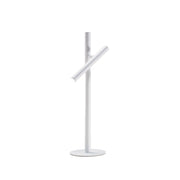 Lampada da Tavolo Gealuce GLS in Alluminio Bianco Opaco - Lume LED 5,4W Orientabile con Dimmer Push, 3000K, Fascio 25°, IP20