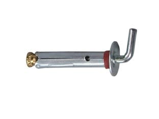 MINITASSELLO CON GANCIO CORTO IN ACCIAO ZINCATO- - ø mm.6, filetto ø mm.3 - 200 pezzi