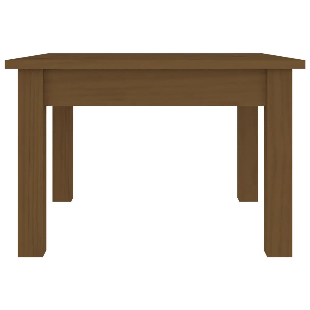 Tavolino da Salotto ambra 45x45x30 cm Legno Massello di Pino 814227