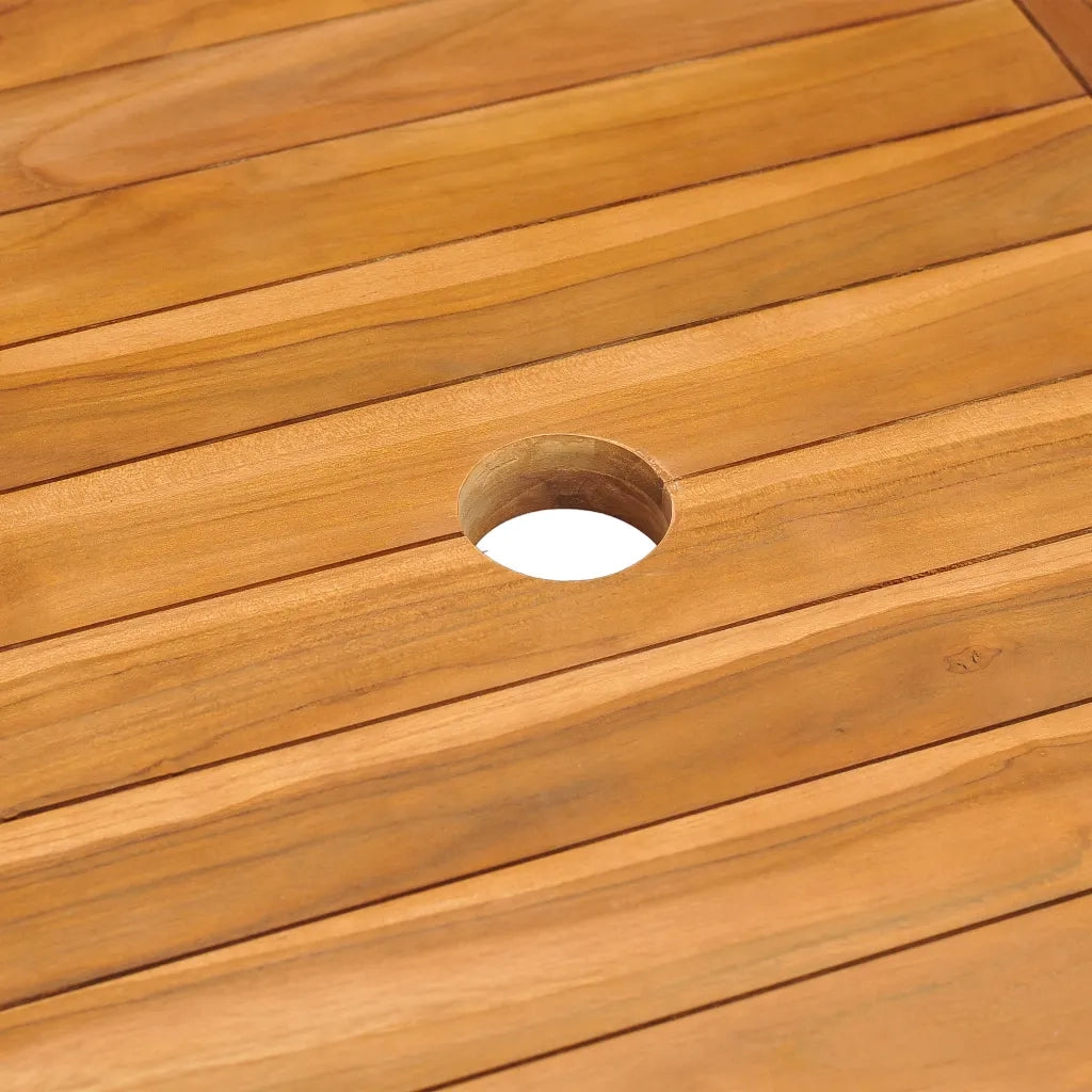 Set da Pranzo per Giardino 9 pz in Legno Massello di Teak 3154920