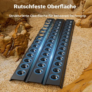 Piastre da sabbia 1 coppia 150x45 cm in alluminio per recupero auto fuoristrada veicoli SUV