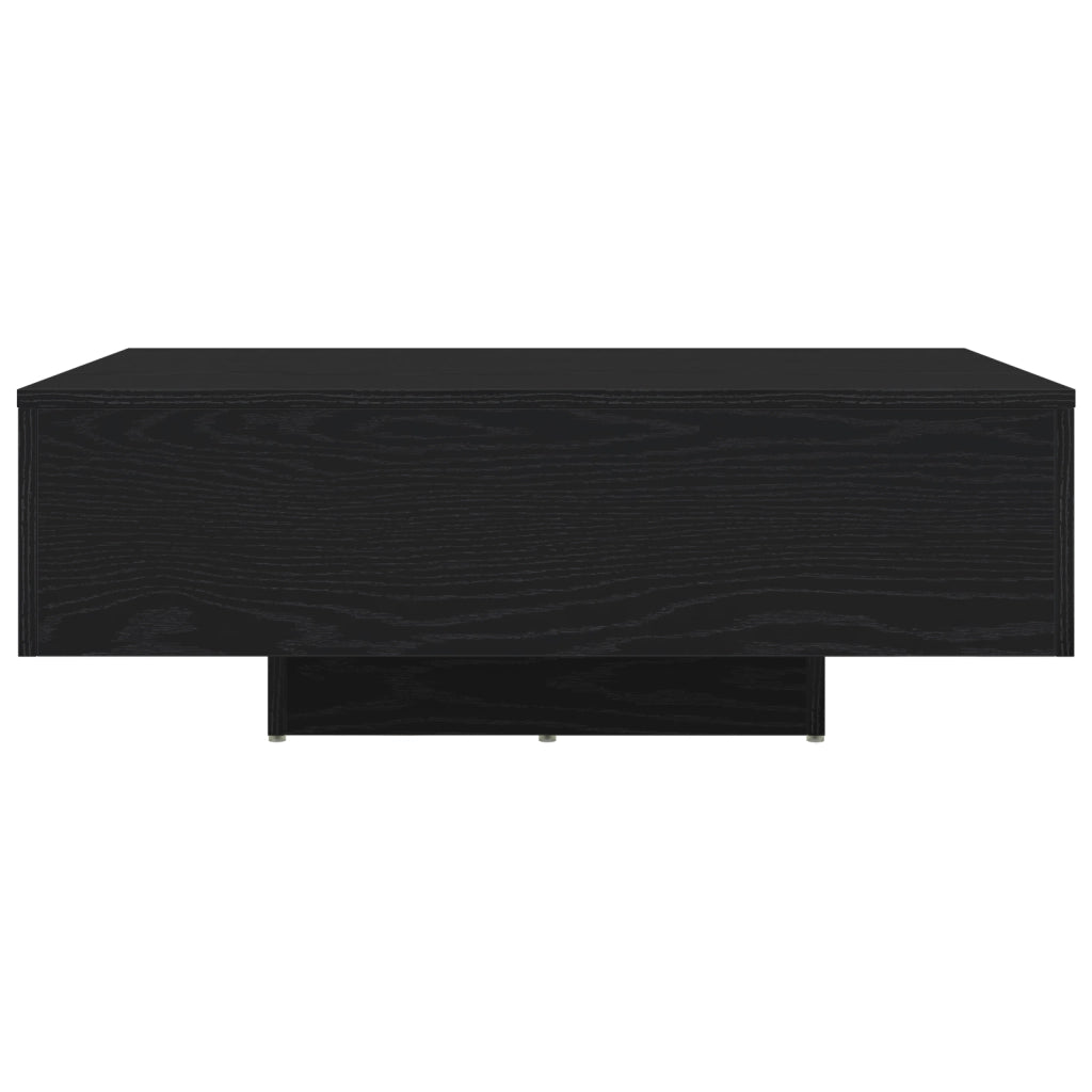 Tavolino da caffÃ¨  con luci LED Rovere Nero 85x55x31 cm