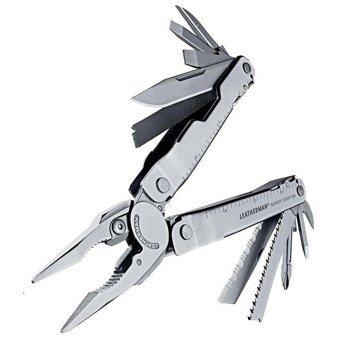 Leatherman LT300-N Super Tool 300 Multiutensile 19 in 1 con sistema di sicurezza colore Argento