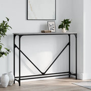 Tavolino Consolle-Tavolino da soggiorno-Tavolo Grigio Sonoma 102x22,5x75cm Legno Multistrato