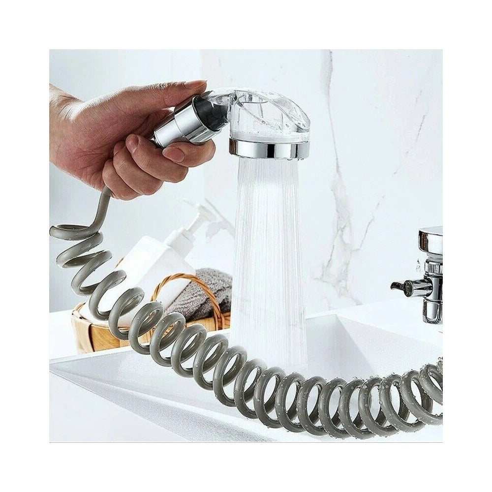 Trade Shop - Doccia A Mano Doccetta Portatile Per Lavandino +tubo Anticalcare Campeggio -