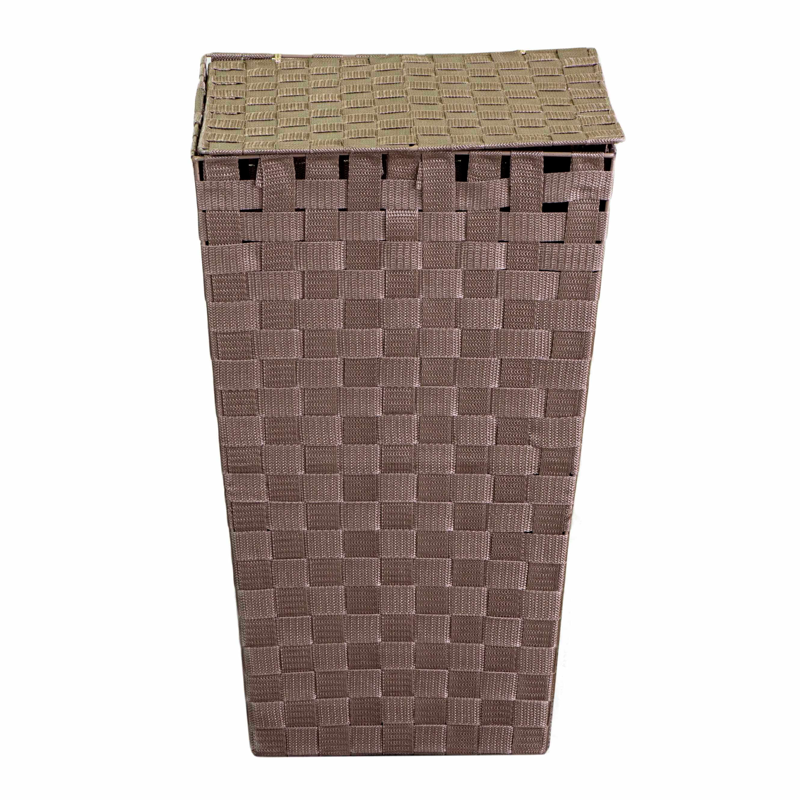 Cesto Portabiancheria in poliestere tortora quadro cm 33x33xh53