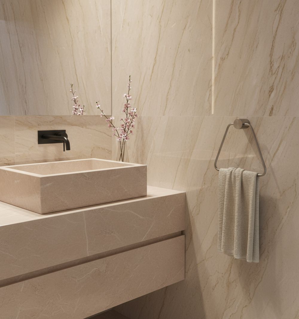 Portasciugamano Da Bagno Tomi 5810 Brush Nickle