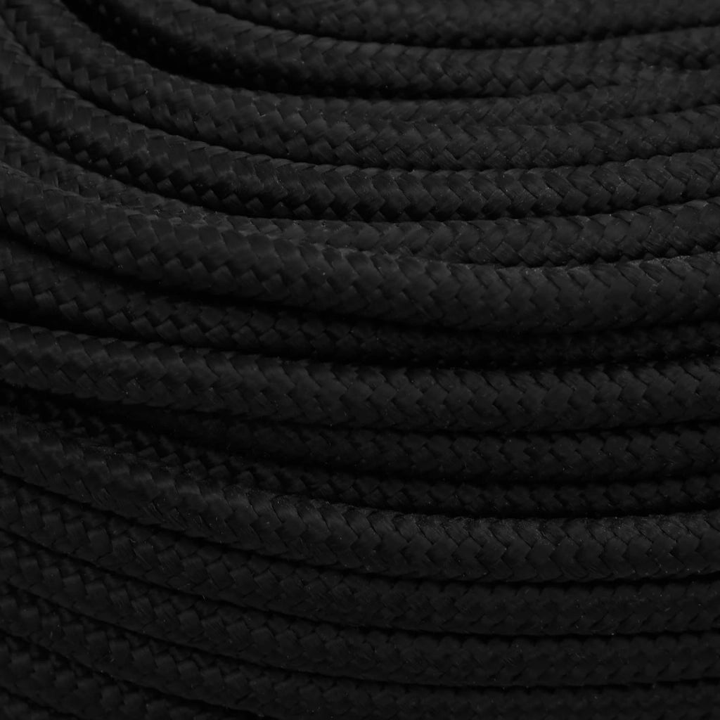 Corda multiuso 10 mm 100 m Nero Poliestere 3473446