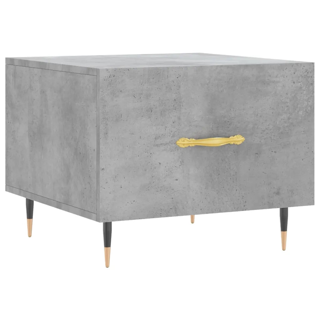2 pz Tavolini salotto | Tavolino da caff¨¨ | Tavolino da Soggiorno Grigio Cemento 50x50x40 Legno Multistrato