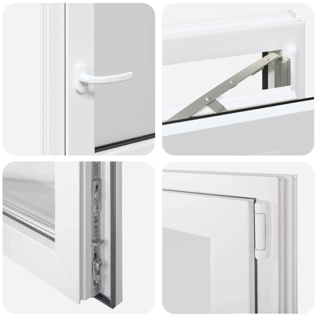 Finestra per Soffitta RISOR 60 x 60 cm PVC e Vetro Bianco CFW5716771